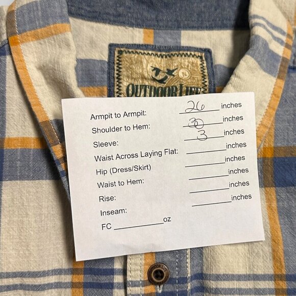 Vintage Outdoor Life Men's Plaid Button-Down Shirt Size XXL EUC Country Casual - Picture 4 of 9